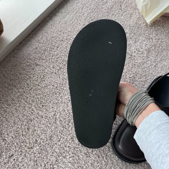 Pilcro leather slingback slides - Picture 3 of 5